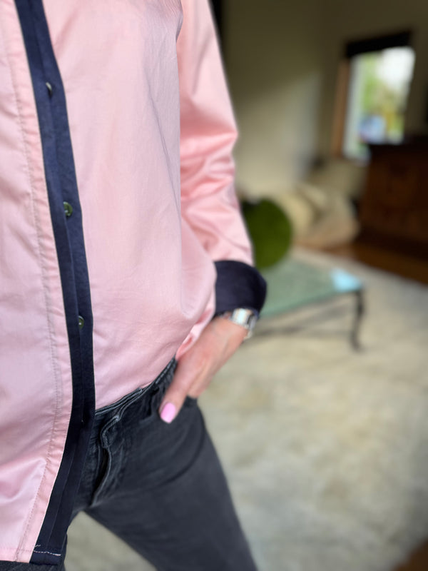 Marilyn Cotton Satin Trim Shirt