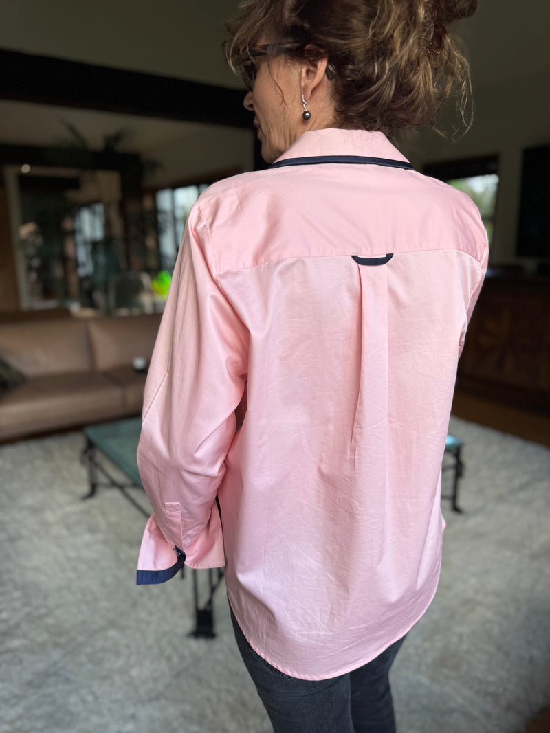 Marilyn Cotton Satin Trim Shirt
