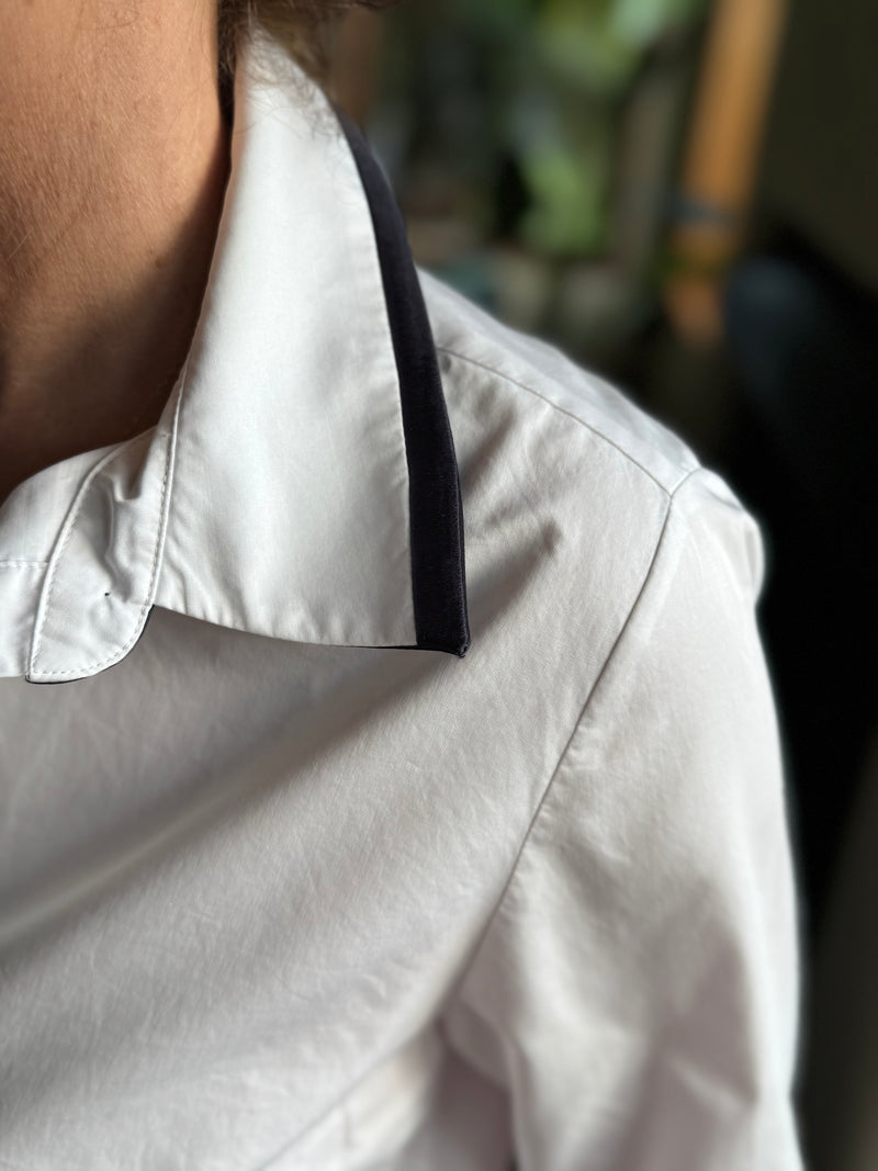 Marilyn Cotton Satin Trim Shirt